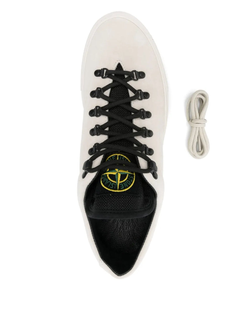 Compass-patch sneakers