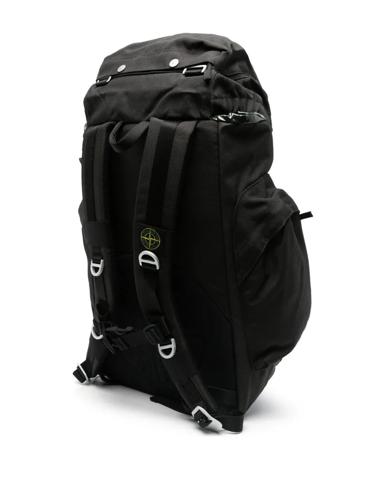 foldover-top canvas backpack