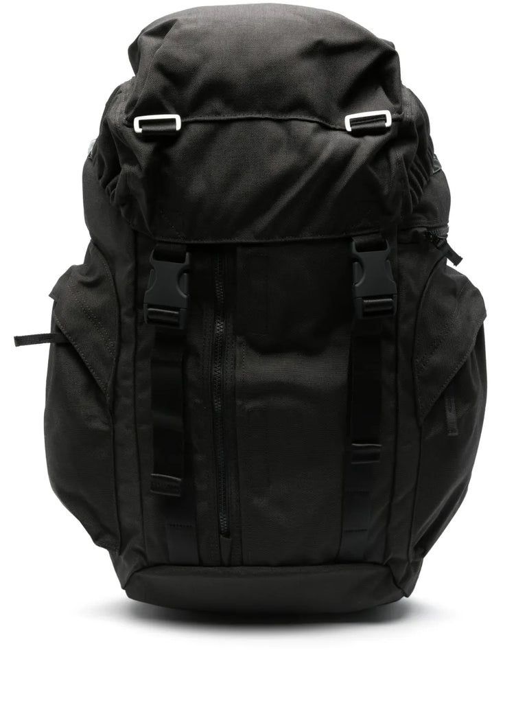 foldover-top canvas backpack