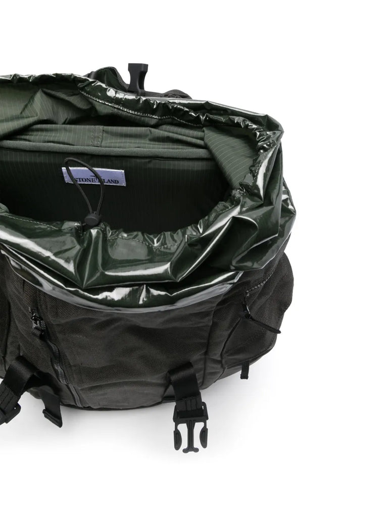 foldover-top canvas backpack