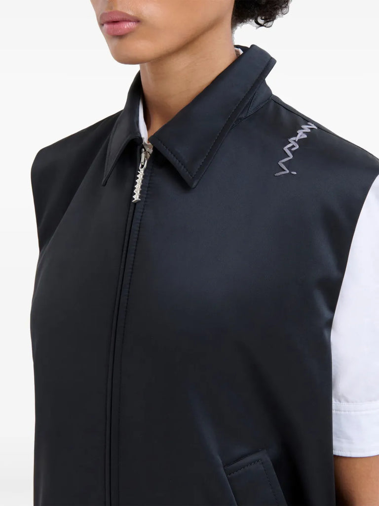 zip-up waistcoat