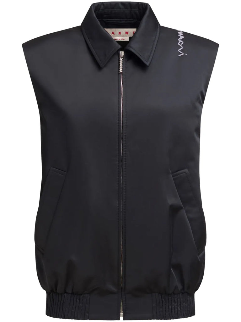 zip-up waistcoat