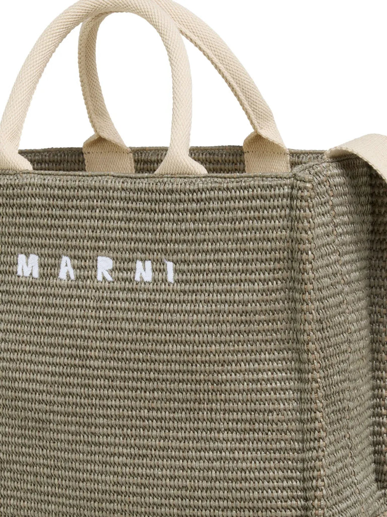 small raffia tote bag
