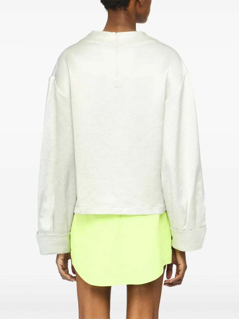 turn-up cuffs blouse