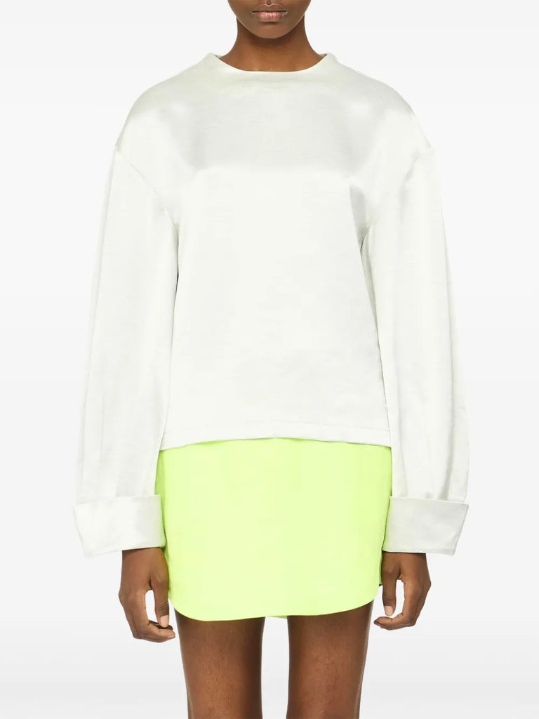 turn-up cuffs blouse