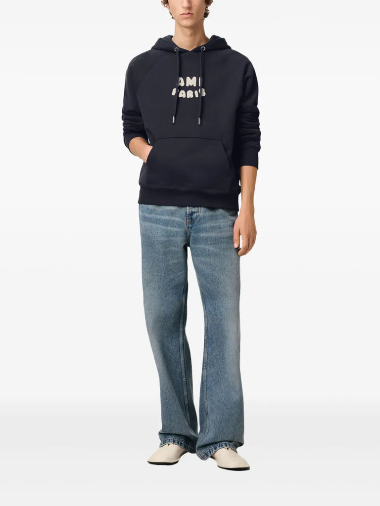 logo-print hoodie