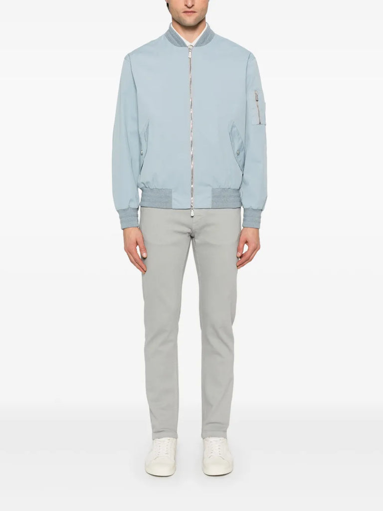 twill bomber jacket