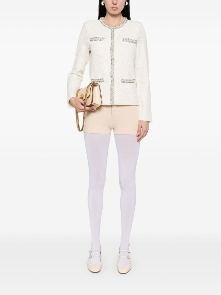 pearl-embellished cardigan