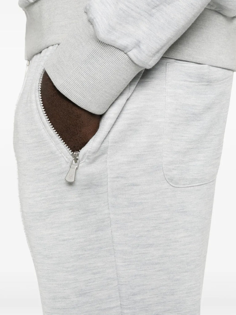 mélange-effect track pants