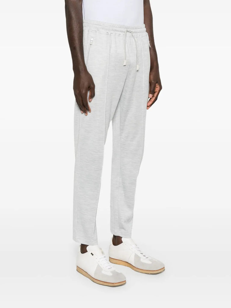mélange-effect track pants