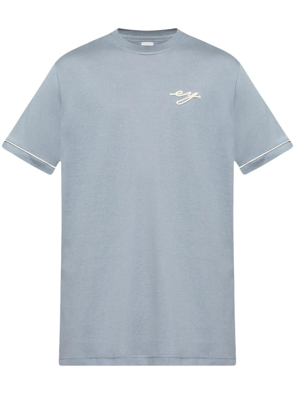 logo-embroidered T-shirt