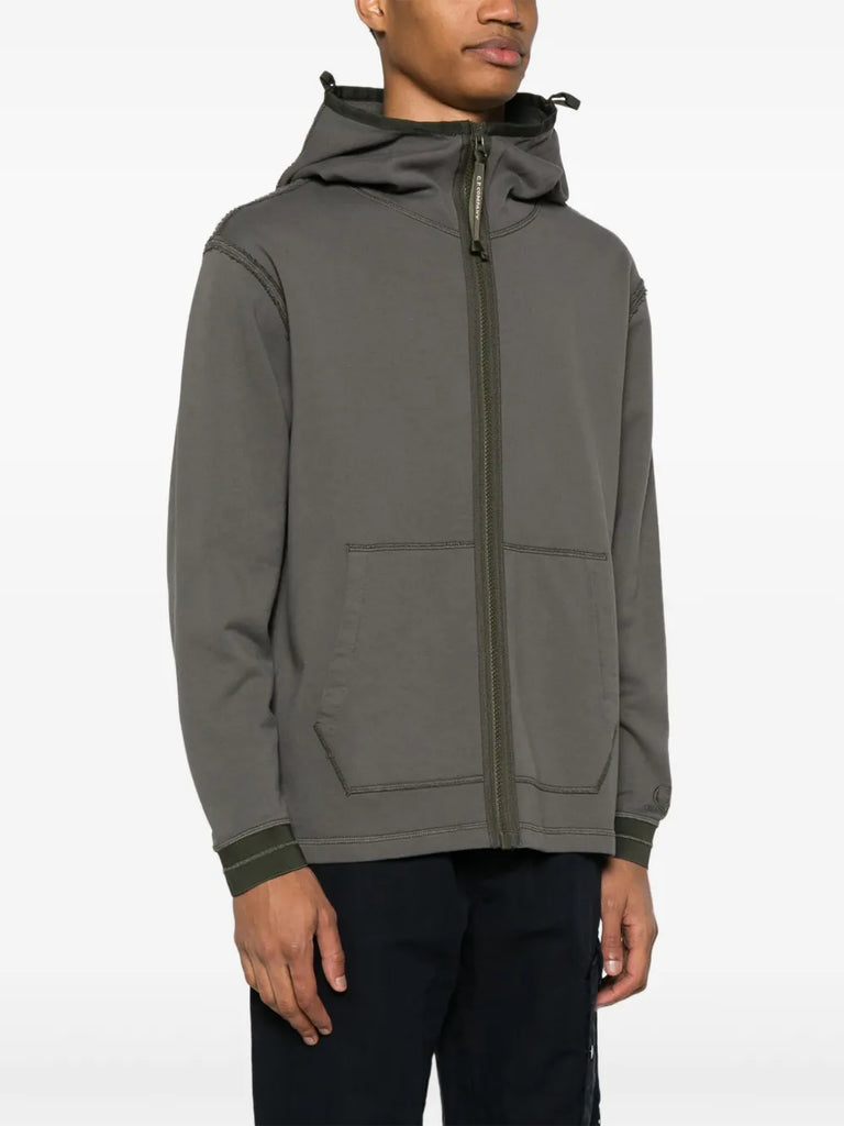 Diagonal Fleece hoodie