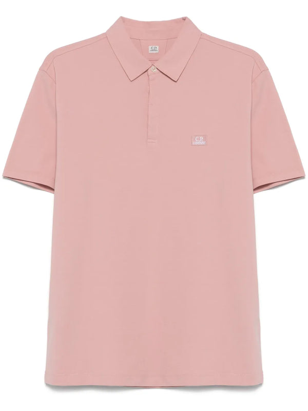 logo-patch polo shirt