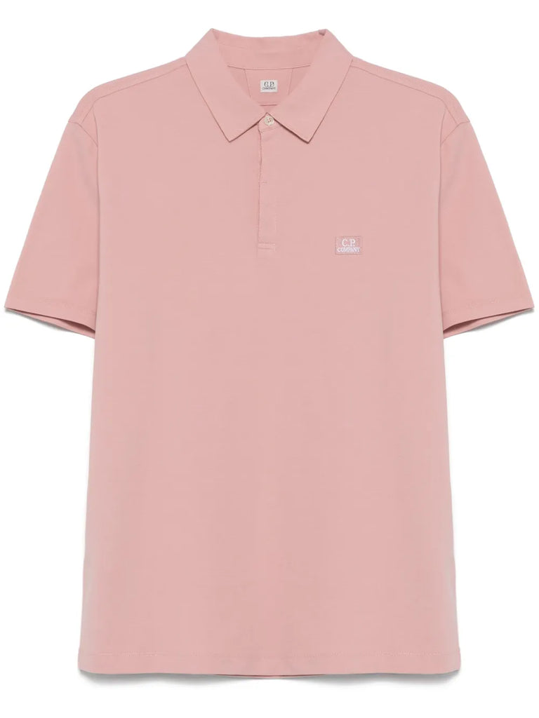 logo-patch polo shirt