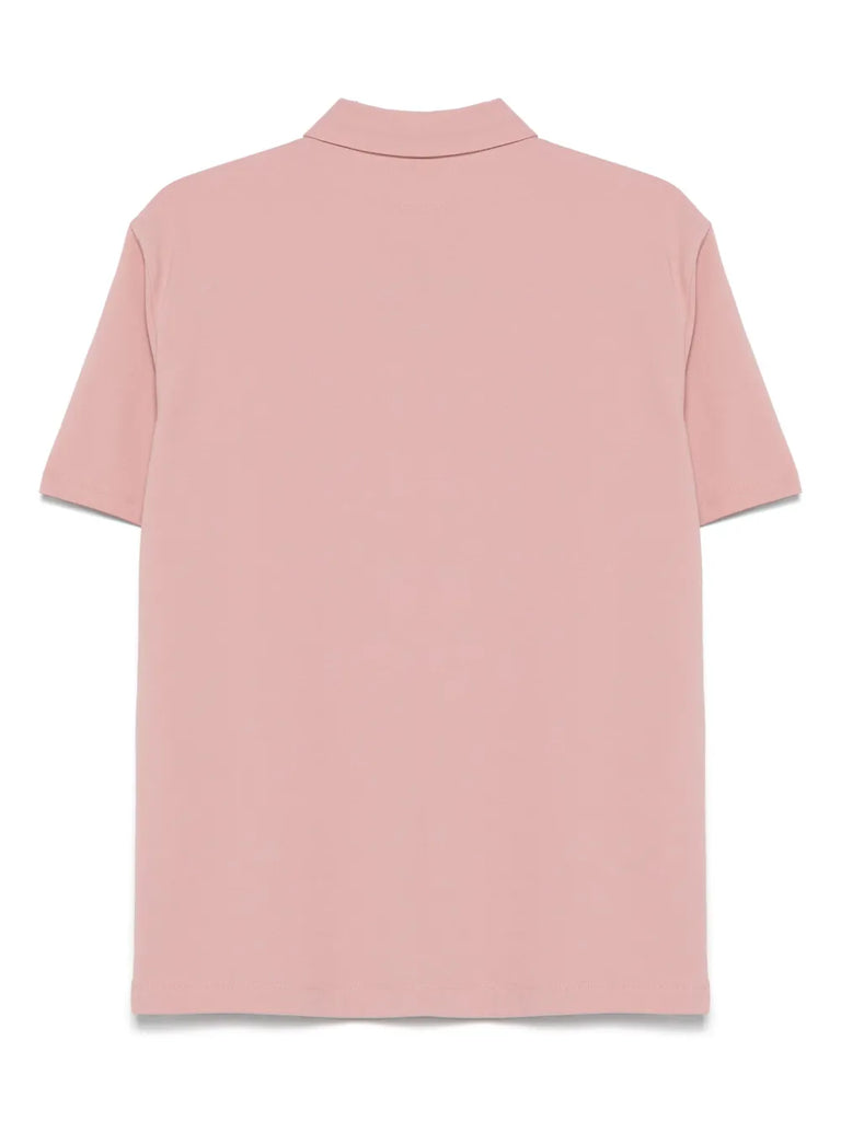 logo-patch polo shirt