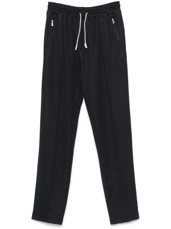 pressed-crease trousers