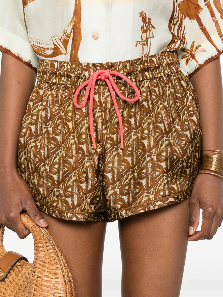 silk shorts