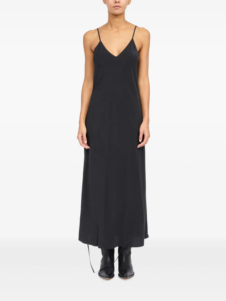 silk maxi dress
