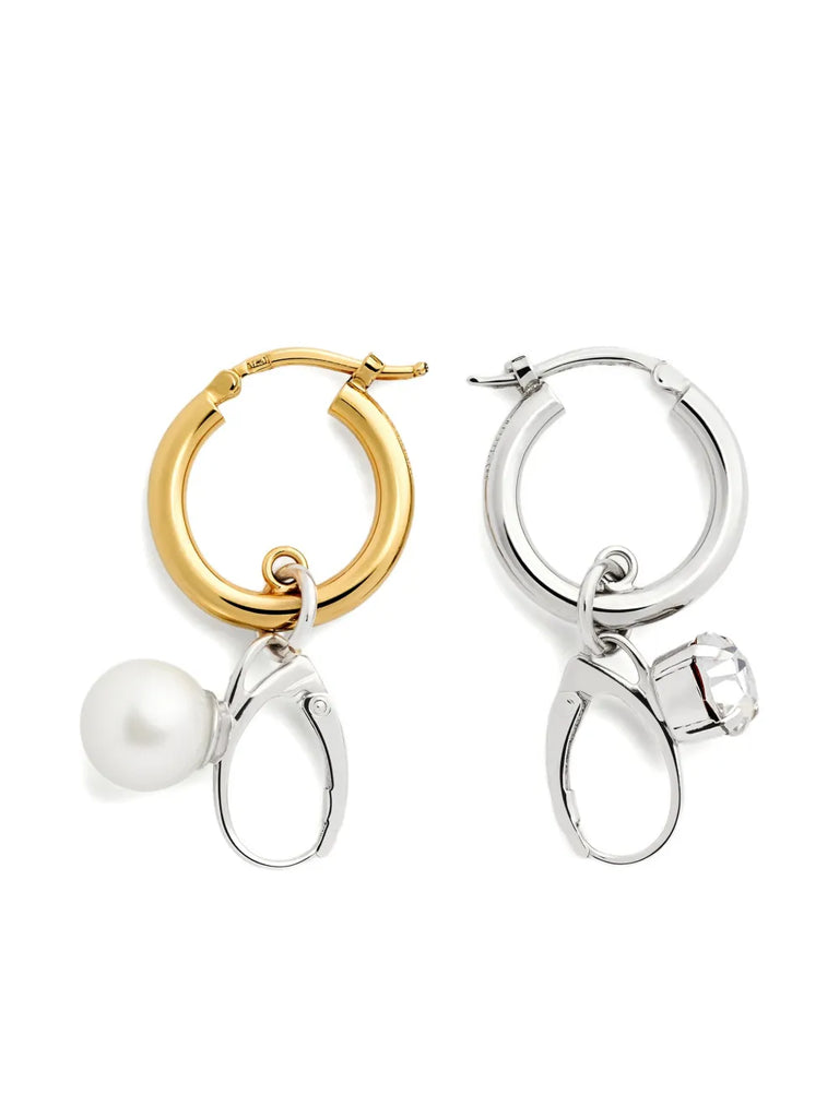 embellished hoop earrings