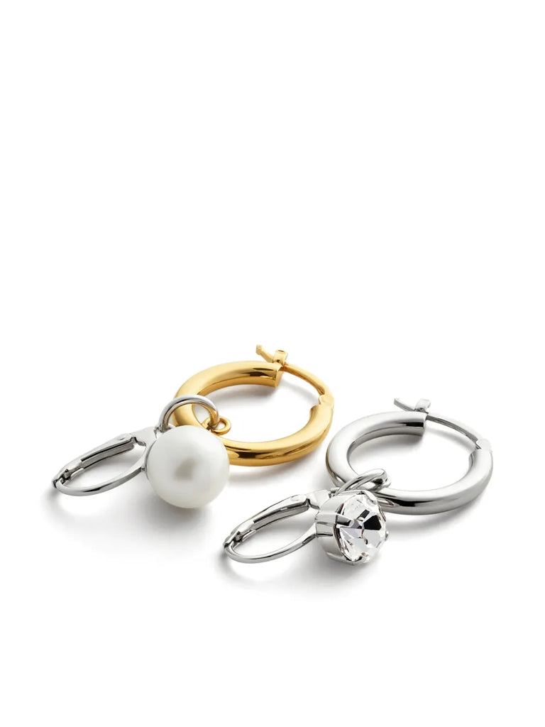 embellished hoop earrings