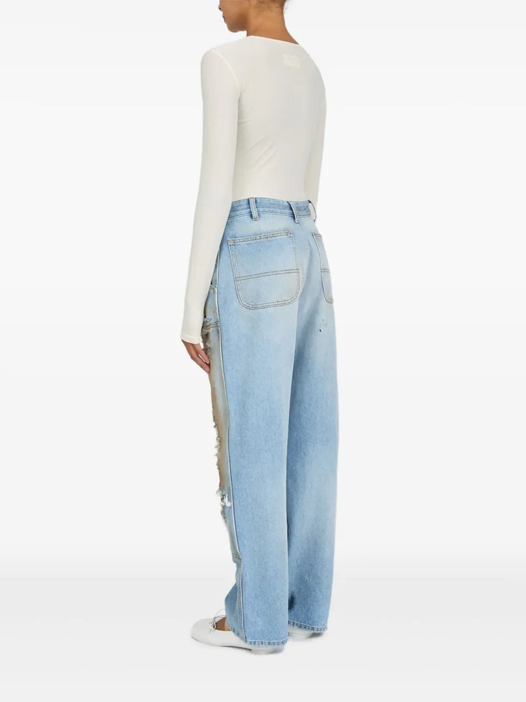 distressed jeans