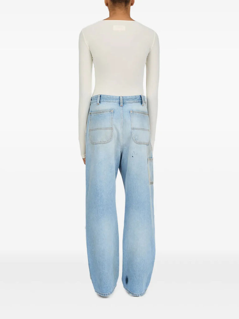 distressed jeans