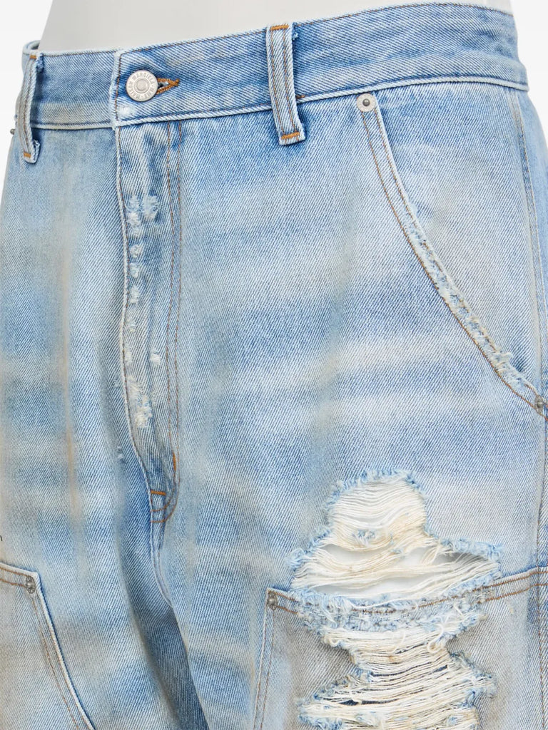 distressed jeans