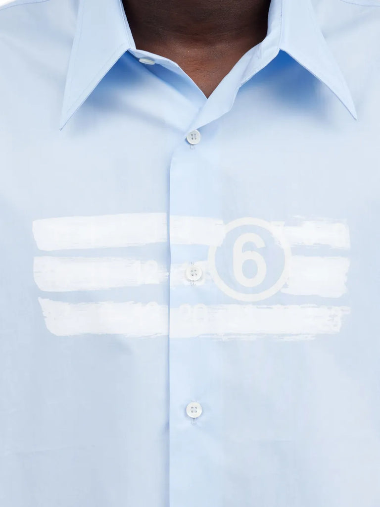 numbers-motif shirt