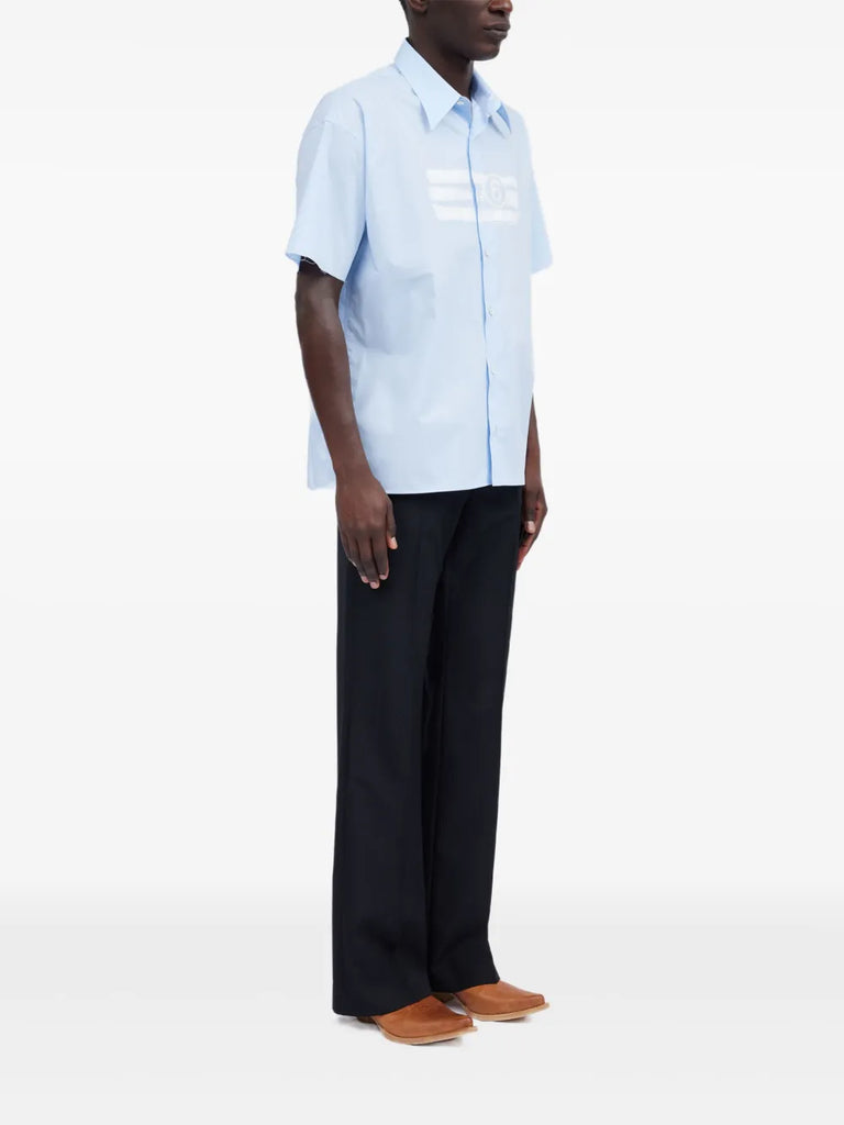 numbers-motif shirt