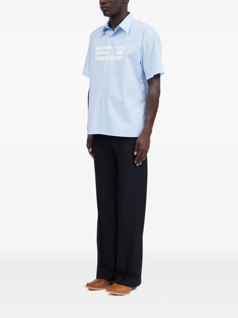 numbers-motif shirt