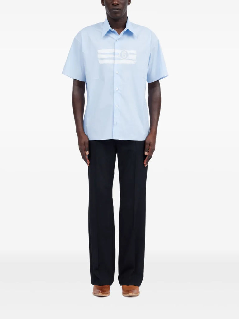 numbers-motif shirt
