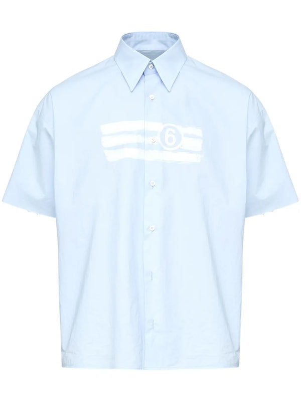 numbers-motif shirt