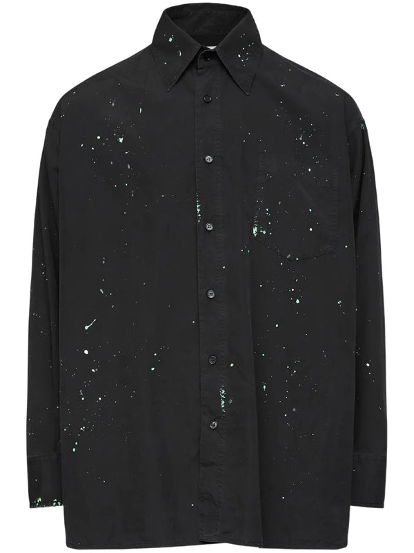 paint-splatter shirt