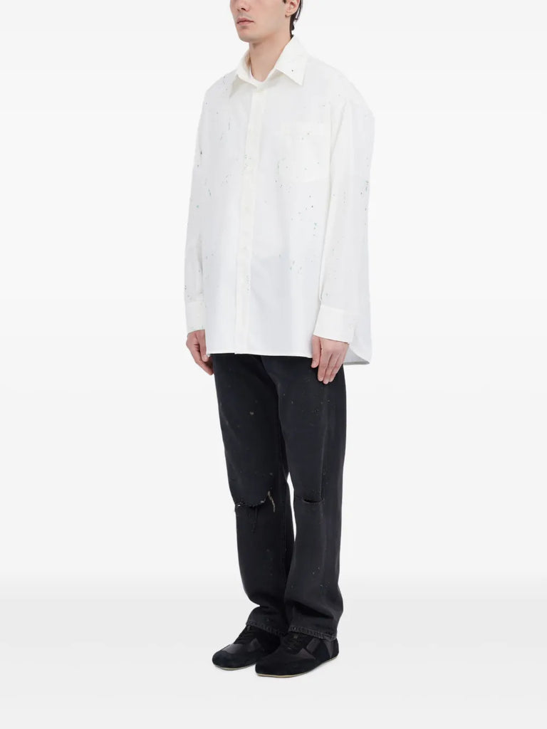 paint-splatter shirt