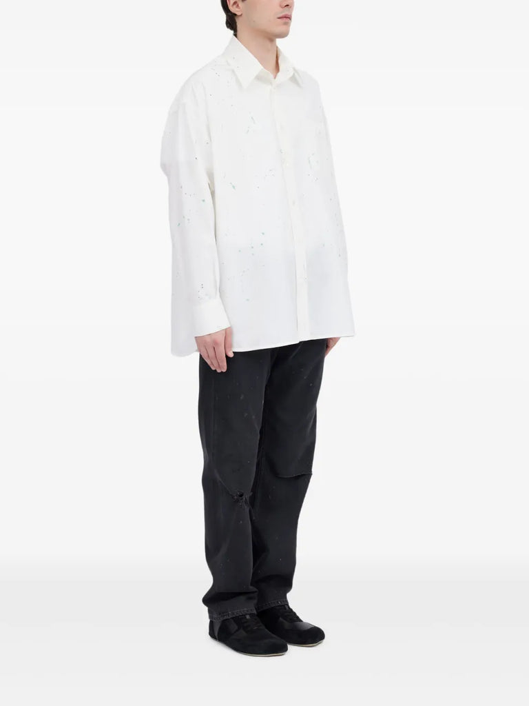 paint-splatter shirt