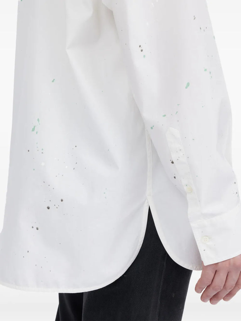 paint-splatter shirt
