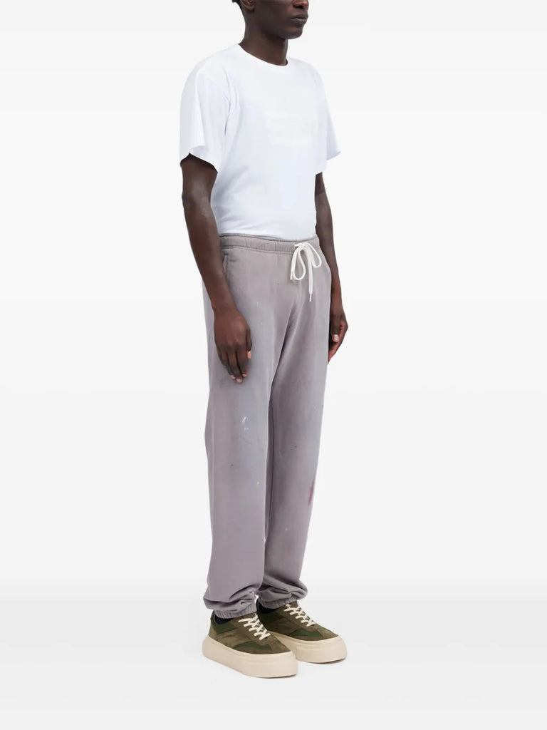 Numbers-motif track pants