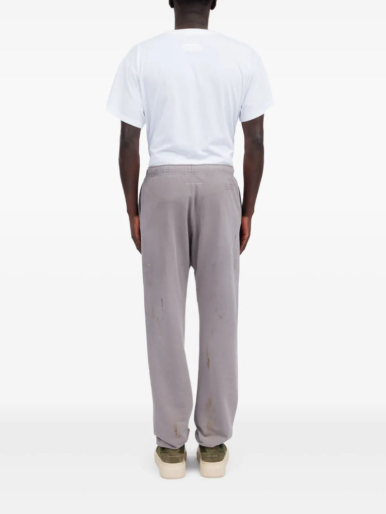 Numbers-motif track pants