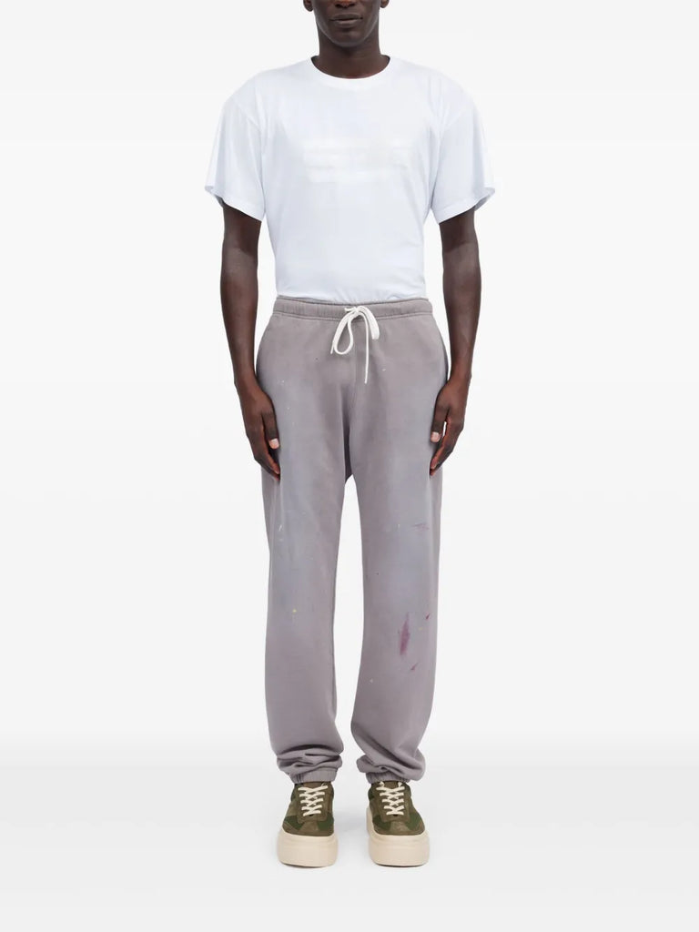Numbers-motif track pants