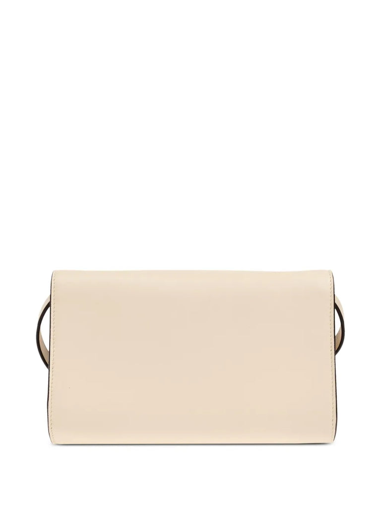 logo-debossed shoulder bag