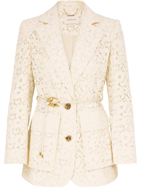 Illuminate lace blazer