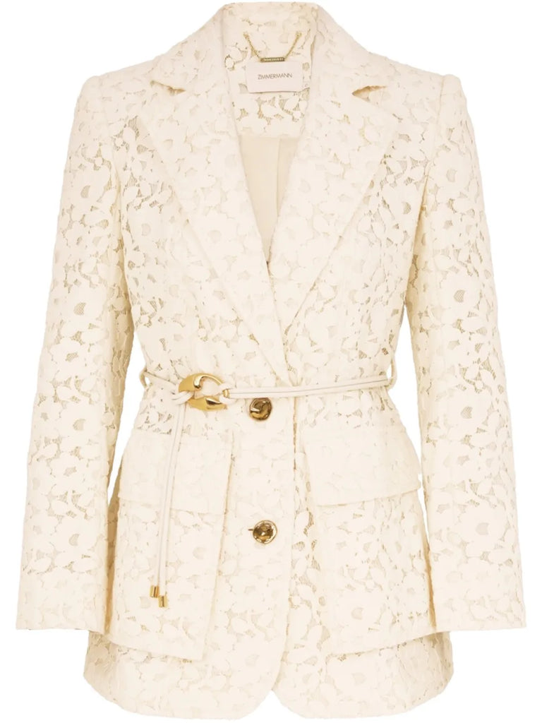 Illuminate lace blazer
