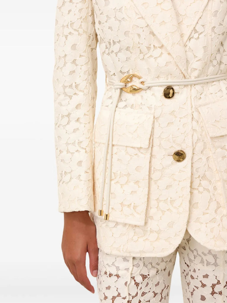 Illuminate lace blazer