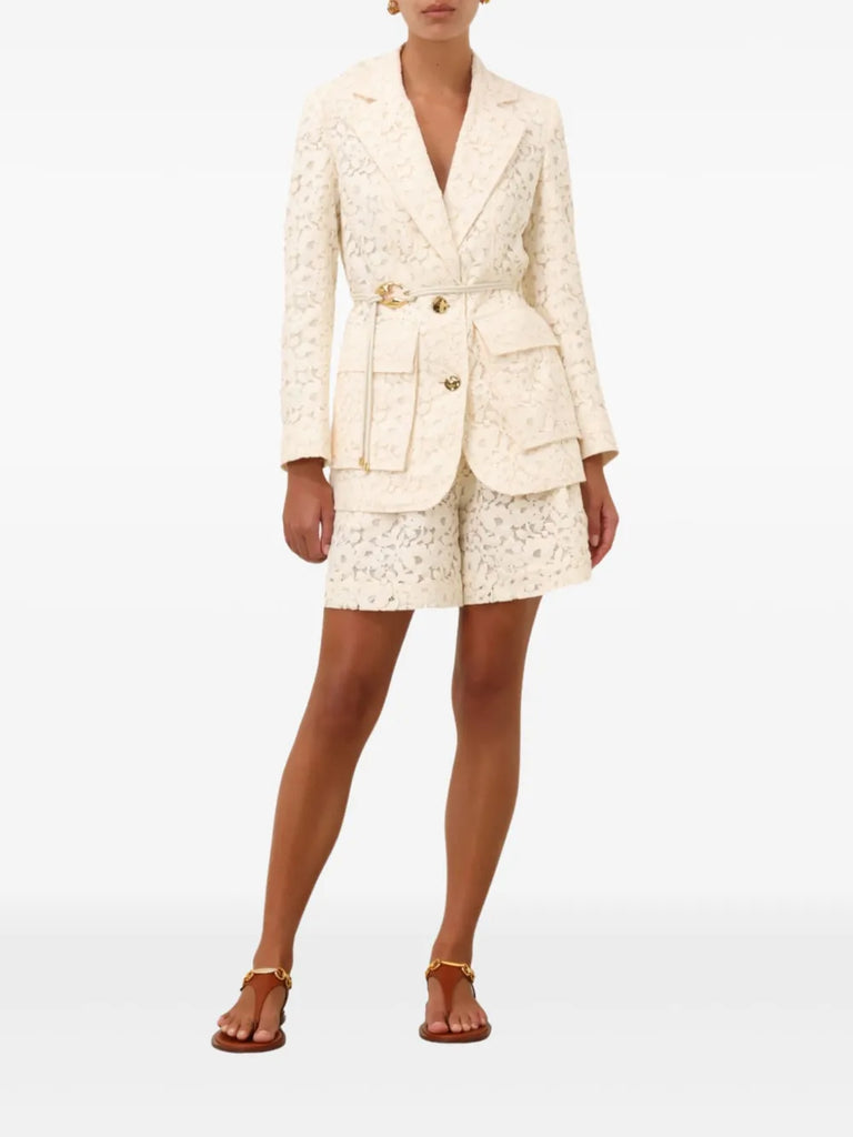 Illuminate lace blazer