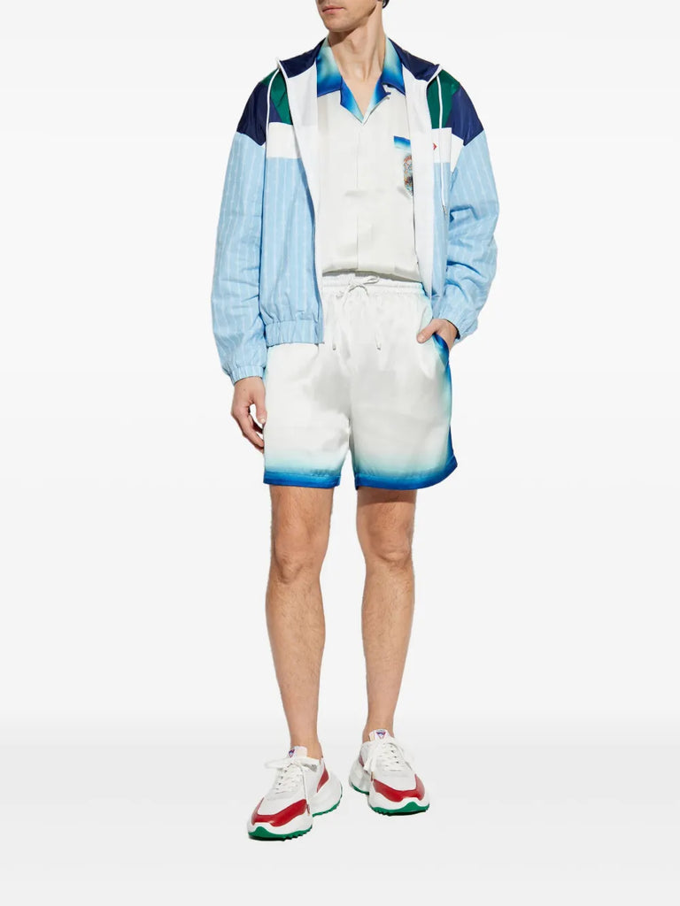 Trainingsjacke mit Nadelstreifenmuster 