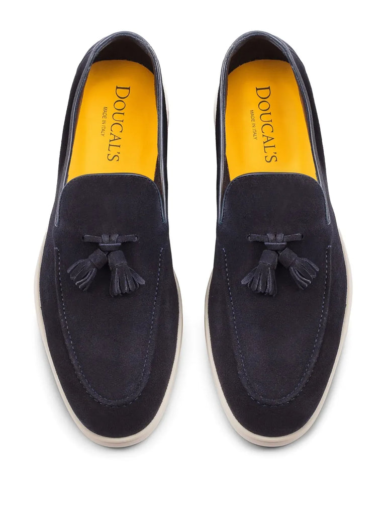 tassel suede loafers