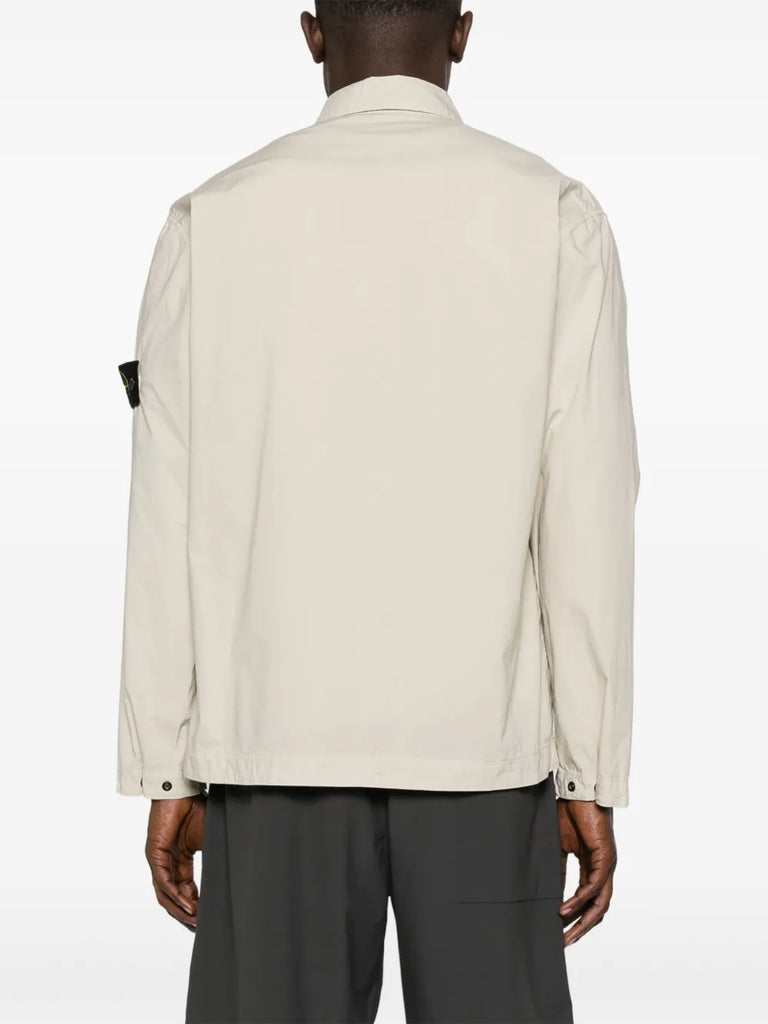 Compass-badge overshirt