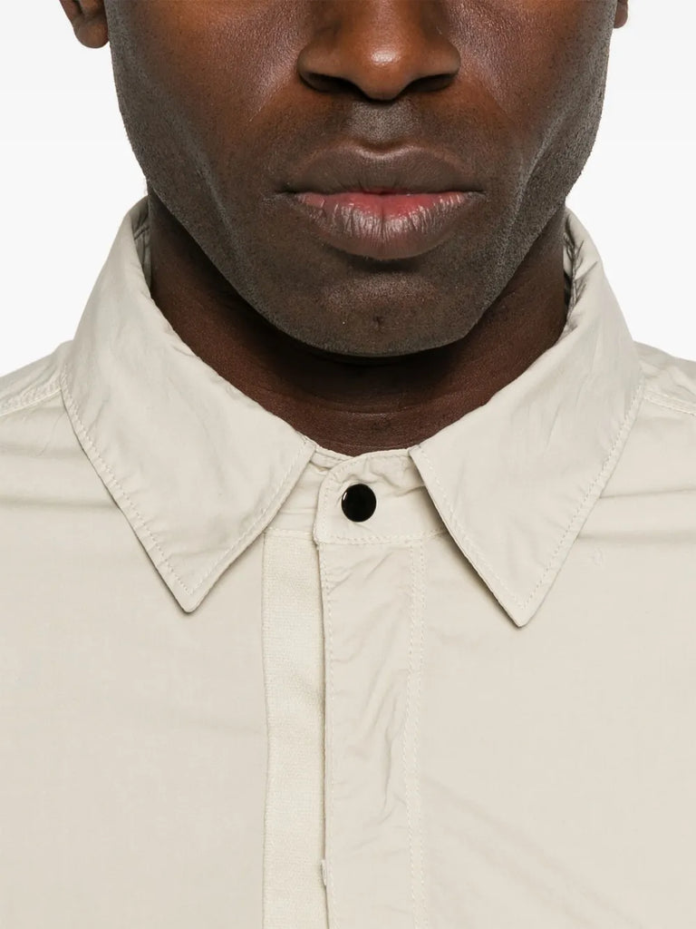 Compass-badge overshirt