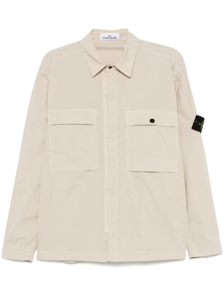 Compass-badge overshirt