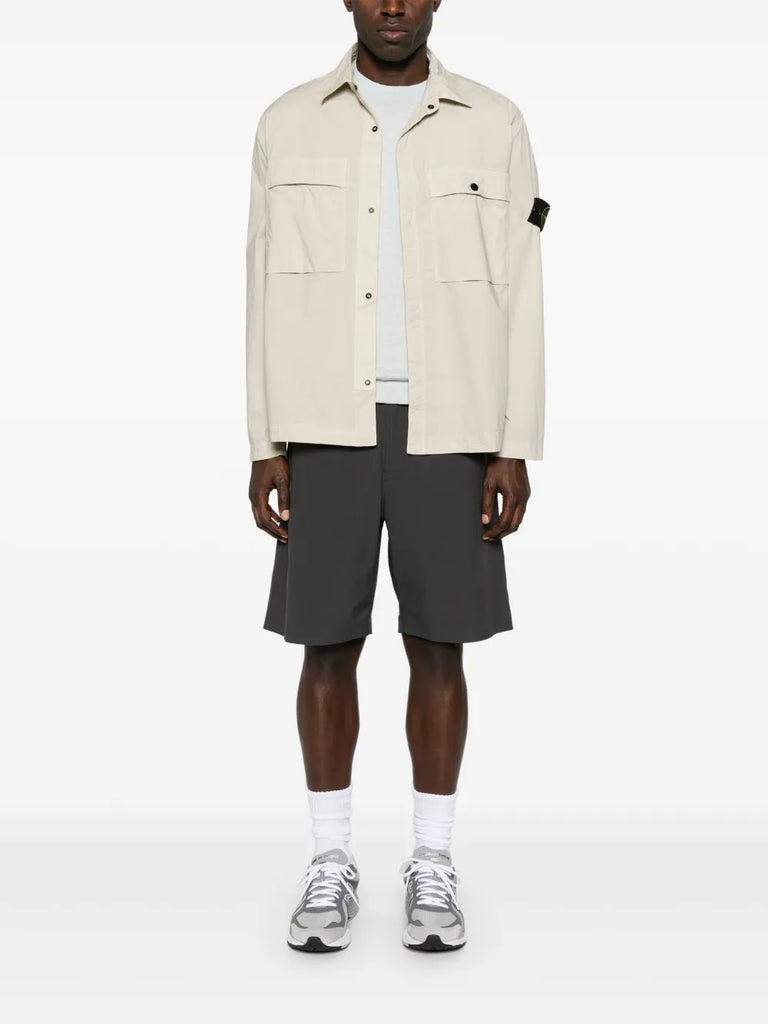 Compass-badge overshirt